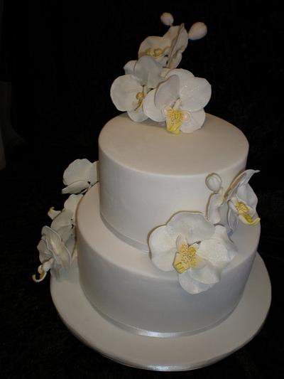 Phalaenopsis Wedding Cake - Cake by Sugarart Cakes