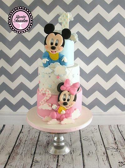 Sweet Mickey and Minnie - Cake by Daantje