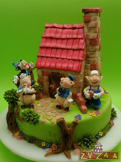 The Three Little Pigs - Cake by Nasa Mala Zavrzlama