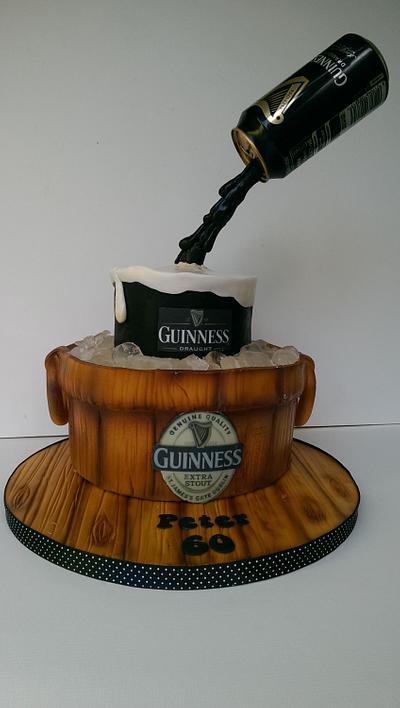 Suspended Guinness cake - Cake by Jenny Dowd