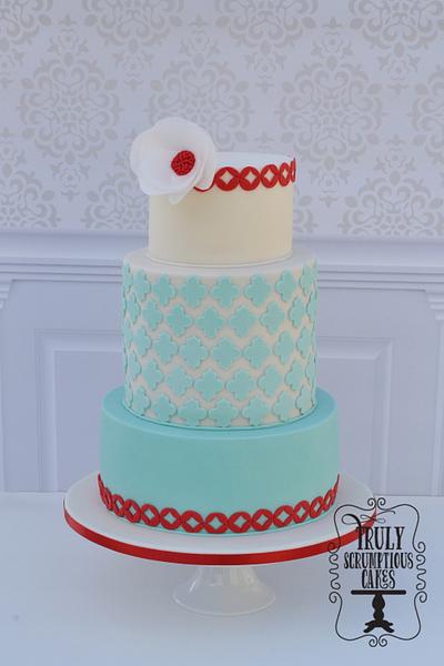 With a splash of red! - Cake by TrulyS