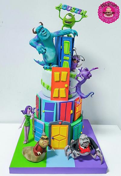 Monsters Inc cake - Cake by MileBian