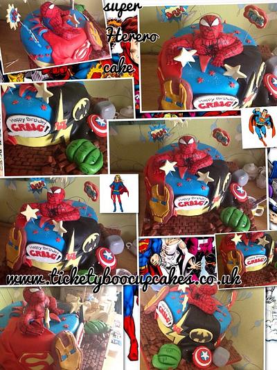 Super hero cake. - Cake by ticketyboo