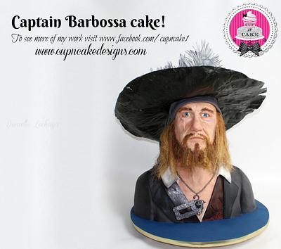 Captain Barbossa Cake! - Cake by Danielle Lechuga