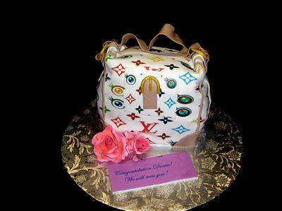 LV bag - Cake by giveemcake