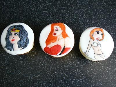 Super Women & Super Hero's cupcakes - Cake by Anita's Cakes