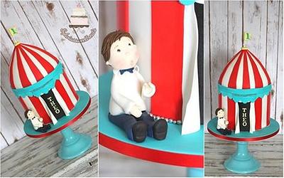 Circus tent themed cake - Cake by Sylwia