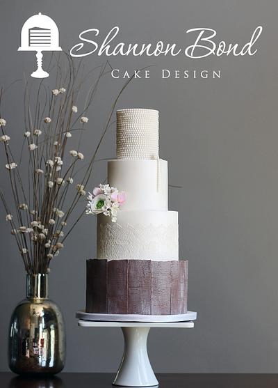 Country Lace Wedding Cake - Cake by Shannon Bond Cake Design