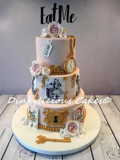 Alice in Wonderland Wedding Cake - Cake by Dinkylicious Cakes