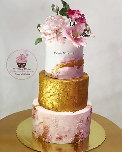Unique modern wedding cake - Cake by Doaa Mokhtar