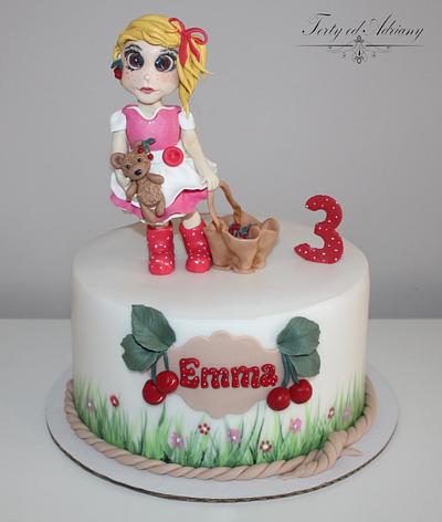 girl with cherries - Cake by Adriana12