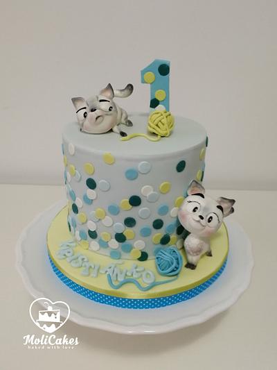 Cats  - Cake by MOLI Cakes