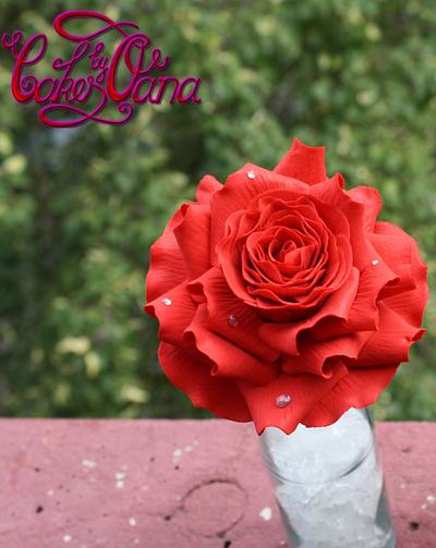 red rose - Cake by cakesbyoana