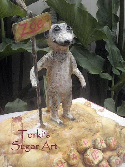 Zoe's happy Meerkat - Cake by Trudi