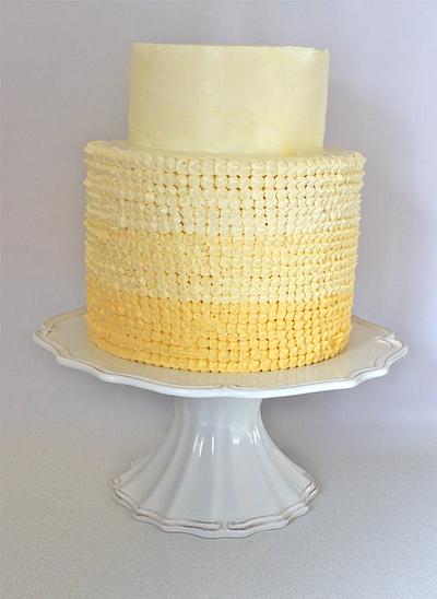 Lemon Curd Ombre - Cake by Alison Lawson Cakes