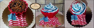 Cake USA big cupcake  - Cake by Daniela Morganti (Lela's Cake)