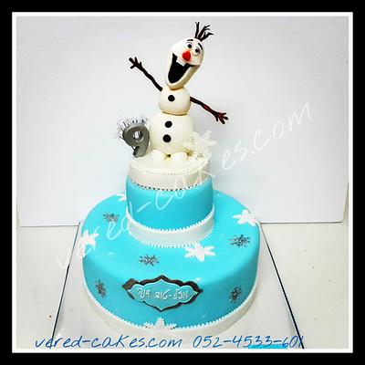 Olaf in the snow  - Cake by veredcakes