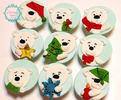Polar bear cupcakes - Cake by Estrele Cakes 