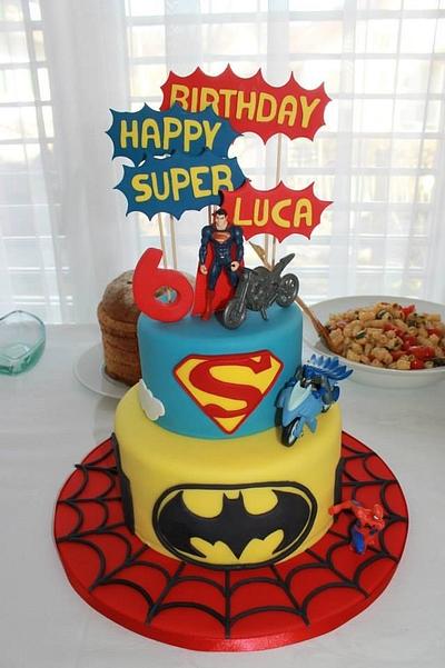 Superheros - Cake by One of a kind Cakes by Lyn