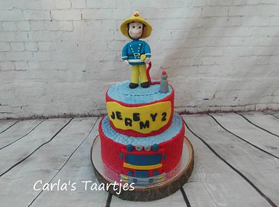 Sam the fireman - Cake by Carla 