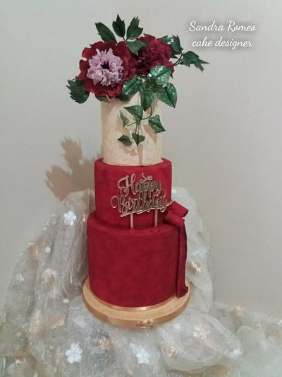 Birthday cake - Cake by Sandra Romeo