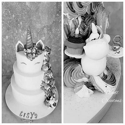 Unicorn cake topper - Cake by Cindy Sauvage 