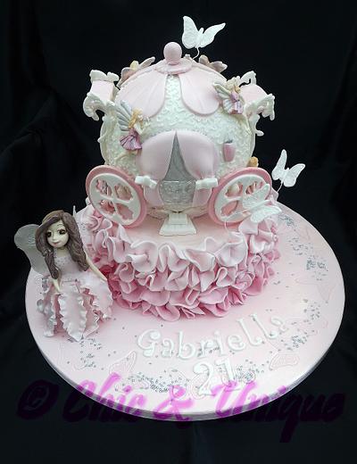 Princess Fairy Carriage  - Cake by Sharon Young