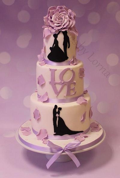 Silhouette Cake  - Cake by Cakes by Lorna