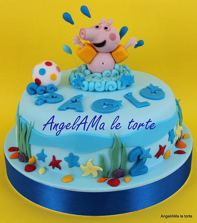 george pig cake - Cake by AngelaMa Le Torte