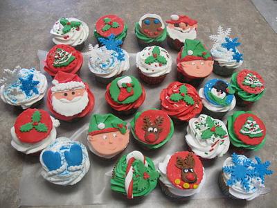 Christmas cupakes - Cake by cher45