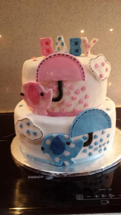 Baby shower cake - Cake by sofeesmum