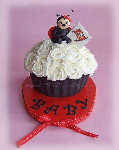 Ladybug Buccaneers giant cupcake - Cake by CuriAUSSIEty  Cakes