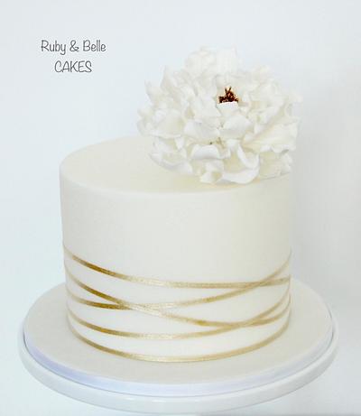 White Gold - Cake by Ruby & Belle Cakes