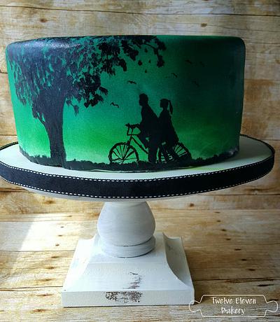 Cake tag: handpaint - CakesDecor