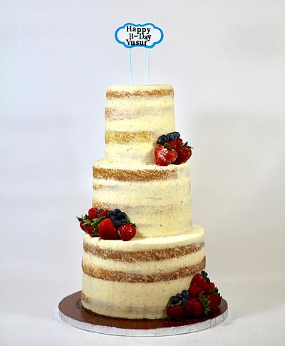 Rustic naked cake  - Cake by soods
