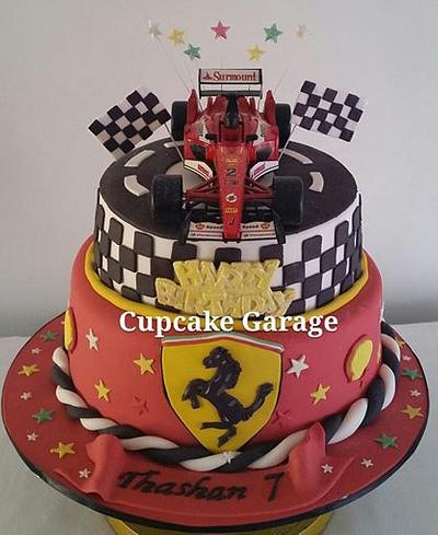 F1 Racing themed cake - Cake by CupCake Garage