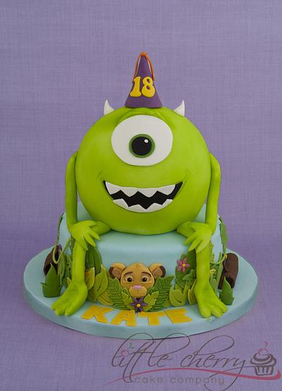Mike Monsters Inc and Lion King Cake - Cake by Little Cherry