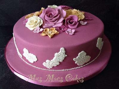 Pretty in pink - Cake by Mrs Macs Cakes