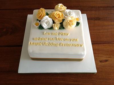 Diamond anniversary cake - Cake by Cakes Honor Plate