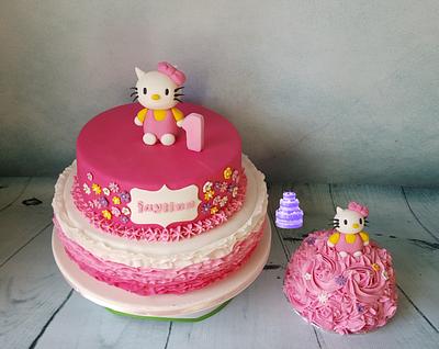 Hello Kitty - Cake by Pluympjescake