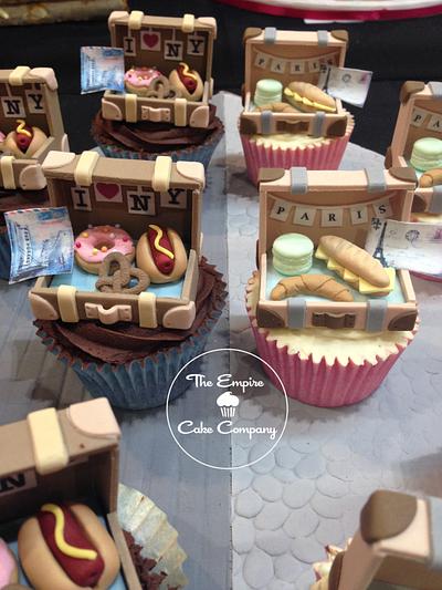 Suitcase Cupcakes - Cake International entry - Cake by The Empire Cake Company