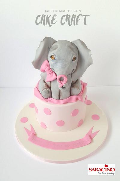 Elephant Birthday cake - Cake by Janette MacPherson Cake Craft