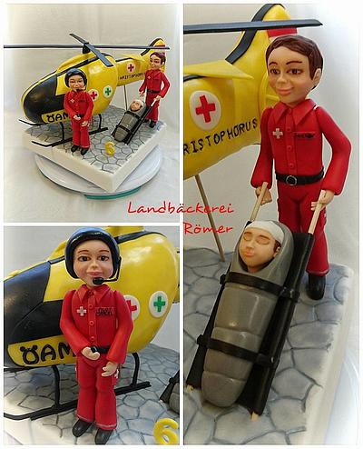 Rescue Team Helicopter Pilots Paramedic - Cake by Marina Römer