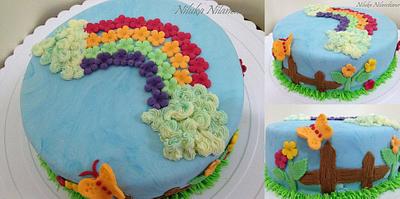 Rainbow cake - Cake by Nilu's Cake D'lights