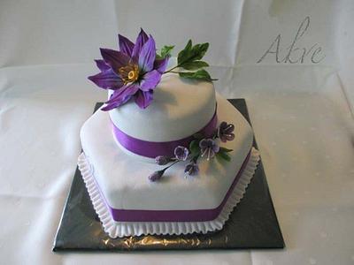 violet cake - Cake by akve