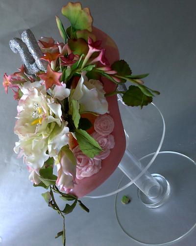 Pink Posy - Cake by Essentially Cakes