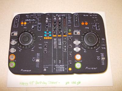 CD DJ Mixer Cake - Cake by David Mason