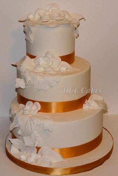 Autumn/Fall inspired wedding cake - Cake by DCC Cakes, Cupcakes & More...