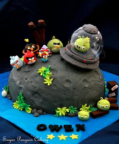 Angry Bird Space - Cake by Ivone - Sugar Penguin Cakery