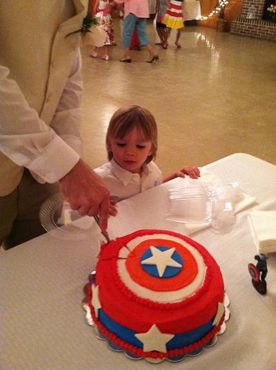 Captain America Cake - Cake by HeathsgirlJoy